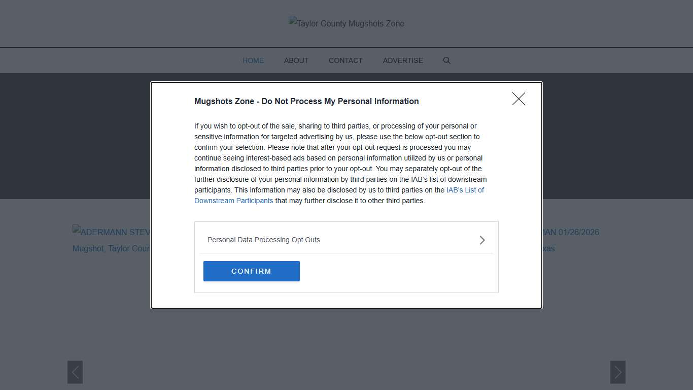 Taylor County Mugshots Zone